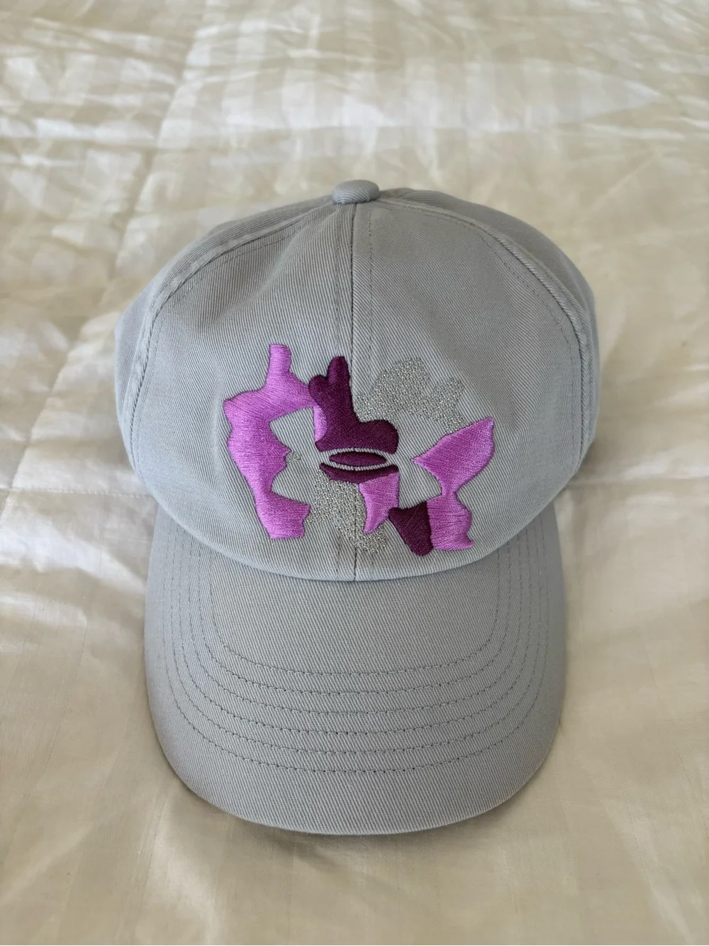 Under Armour Free Fit Youth Girls Adjustable cotton Cap Hat Gray/Purple